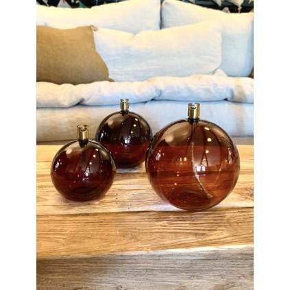 Oljelampe | Ball Cognac Medium