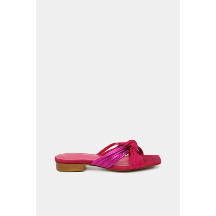Momo Sandal | Pink Metallic