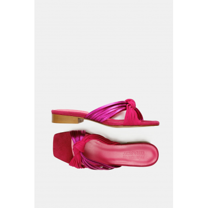 Momo Sandal | Pink Metallic