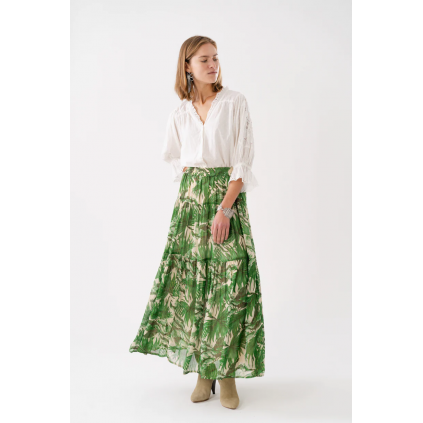 SunsetLL Maxi Skirt | Green