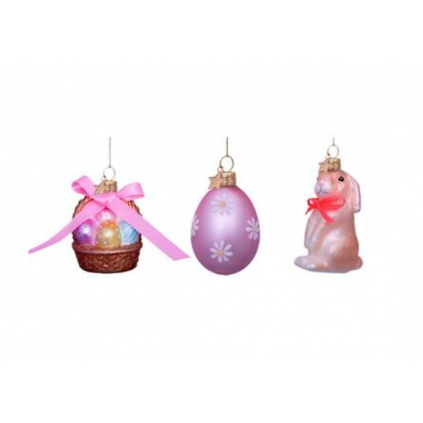 Easter Ornament | Basket, Egg, Rabbit