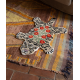Floral White Tiger Rug | Small