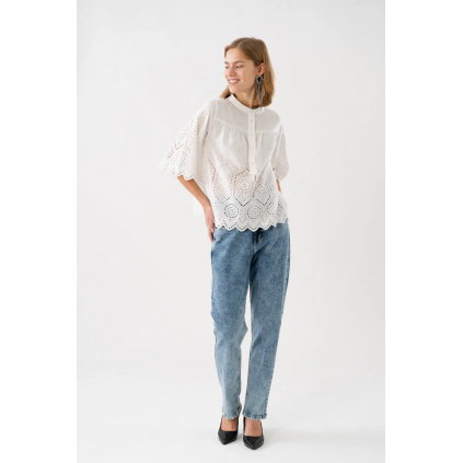 LouiseLL Blouse SS | White