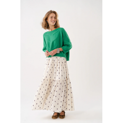 SunsetLL Maxi Skirt | Creme