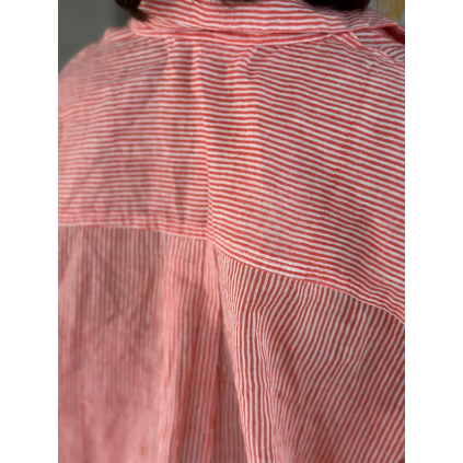 Betty Blue Skjorte | Stripet Rød