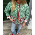 Adriane Quilted Cotton Jacket | Green Garden