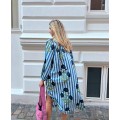 Lara Organic Cotton Dress | True Blue