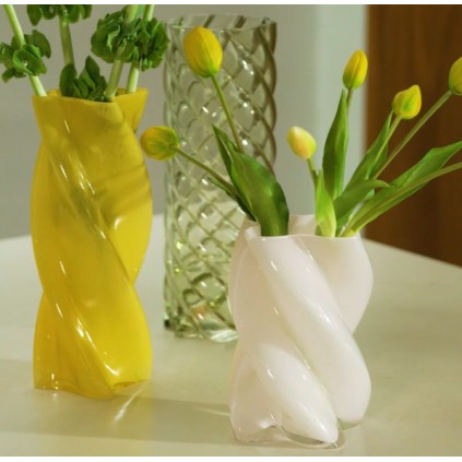 Vase marshmallow | Opaque pink
