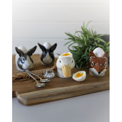 Dutch Rabbit Grey & White | Egg Cup