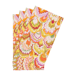 Servietter Buffet | Marbled Ceramica Raspberry/Chartreuse