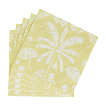 Servietter Lunch | Palms and Parasols Key Lime