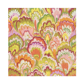 Servietter Lunch | Marbled Ceramica Raspberry/Chartreuse