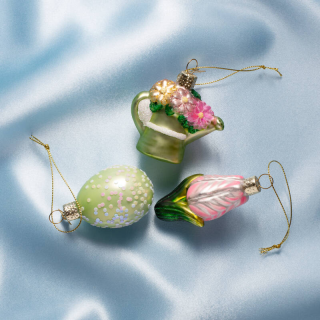 Easter Ornament | Watercan, Egg, Tulip