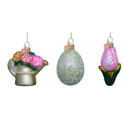 Easter Ornament | Watercan, Egg, Tulip