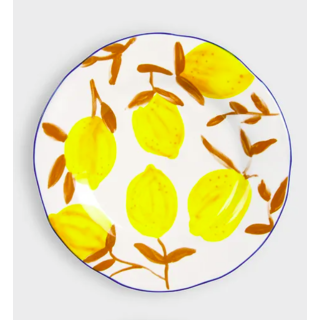 Plate Lemon Twig | Dark Blue Edge