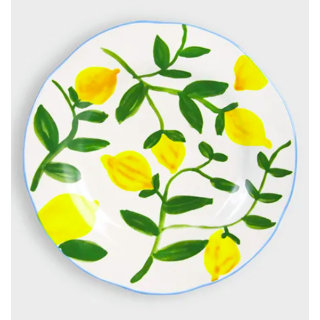 Plate Lemon Twig | Light Blue Edge