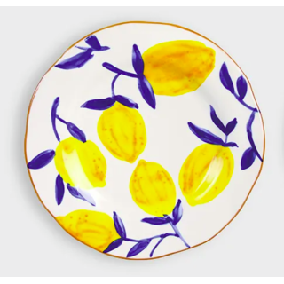 Plate Lemon Twig | Brown Edge