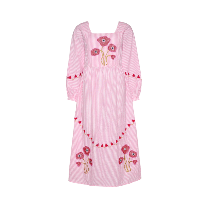 Wenke Dress | Pink Stripes