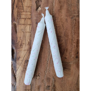 Dots White | Deep Pink, Old Green