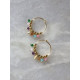 Hoop Earrings With Gemstones | Gull