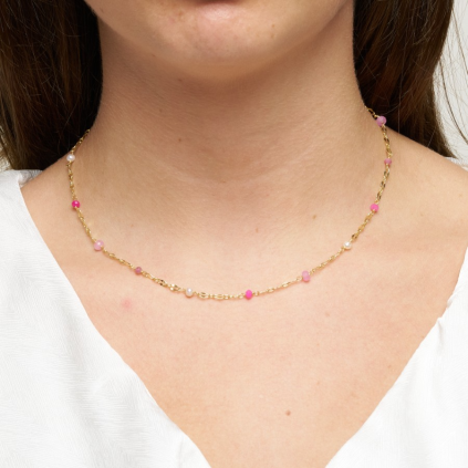 Lina Necklace Pink Purple Tones | Gull