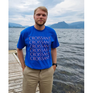 Croissant T-skjorte | Blå/Rosa