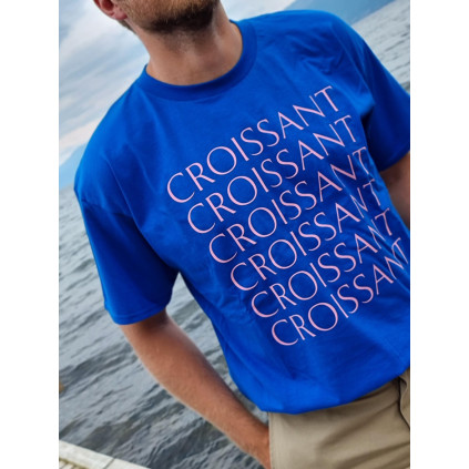 Croissant T-skjorte | Blå/Rosa