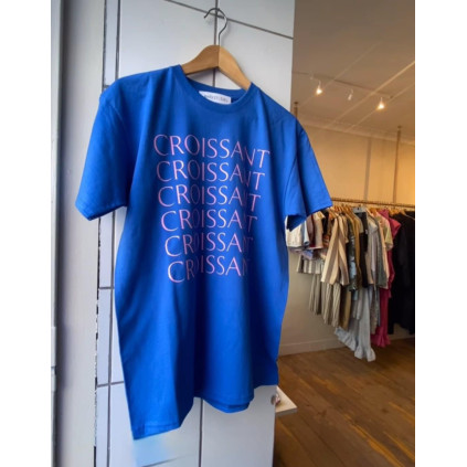 Croissant T-skjorte | Blå/Rosa