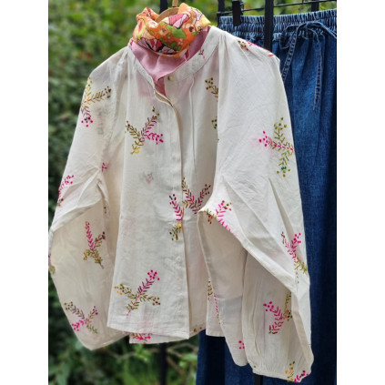 Hailey Shirt LS | Creme