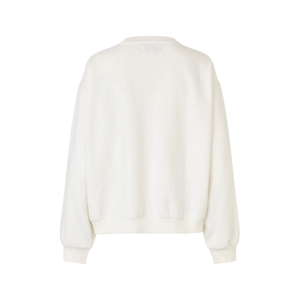 Sydney Leopard Sweatshirt | White