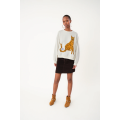 Sydney Leopard Sweatshirt | White