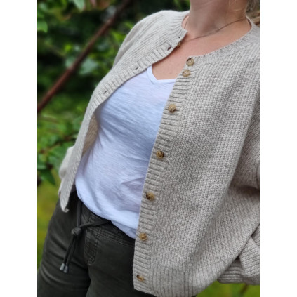 Sisse Cardigan | Sand Melange
