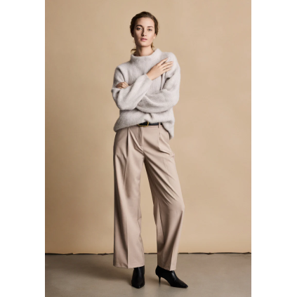 Cashmeregenser med vaskebjørnsgarn | Light Beige