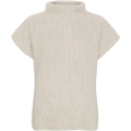 Cashmerepullover med vaskebjørnsgarn | Light Beige