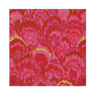 Servietter Lunch | Marbled Ceramica Red & Fuchsia