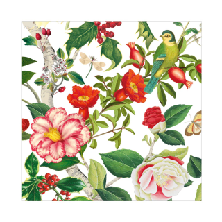 Servietter Lunch | Christmas Chinoiserie White