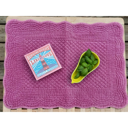 Spisebrikke Velour | Rosy Pink