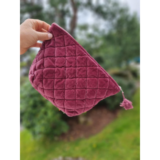Toalettmappe Velour | Port Wine