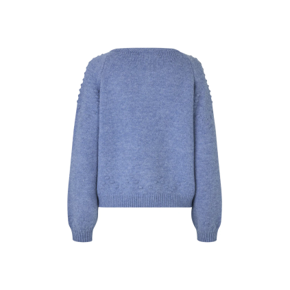 Gracelynn Knit Cardigan LS | Blue Melange