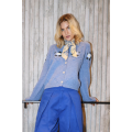 Gracelynn Knit Cardigan LS | Blue Melange