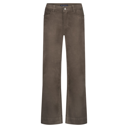 Conny Shiny Cord Inseam | Warm Taupe