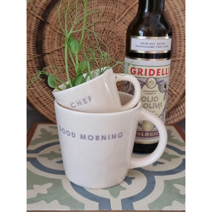 Ceramic Cappucino Cup | Good Morning