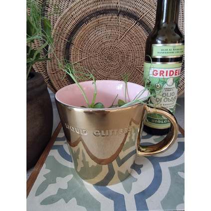 Ceramic Tea Cup | Liquid Glitters