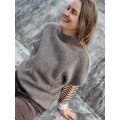 Cashmere Pullover med vaskebjørnsgarn | Dark Brown