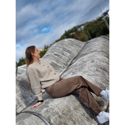 Sisse Cardigan | Sand Melange
