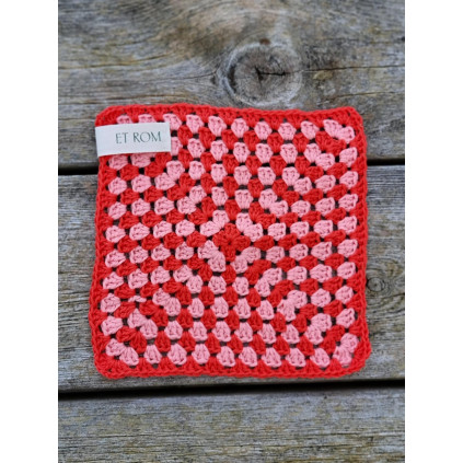 Håndlaget klut | Orange Pink Delight