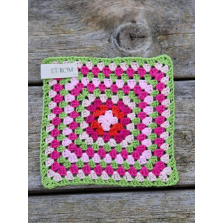 Håndlaget klut | Pistachio and Pink Garden