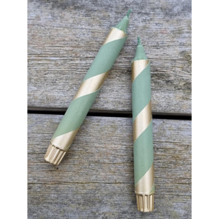 Lack Polka | Dark Green, Gold