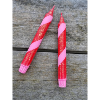 Polka-Glitz | Red, Magenta