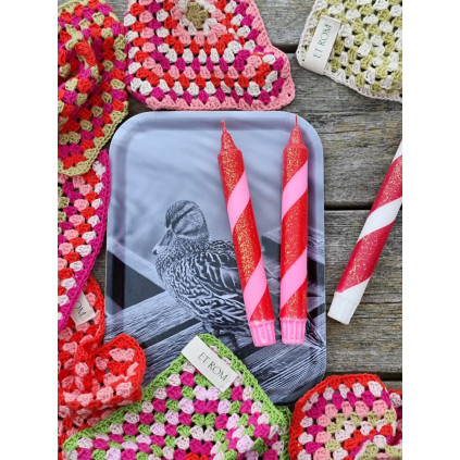 Polka-Glitz | Red, Magenta